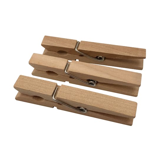 12 Packs: 48 ct. (576 total) Large Clothespins by Recollections™ Craft It™